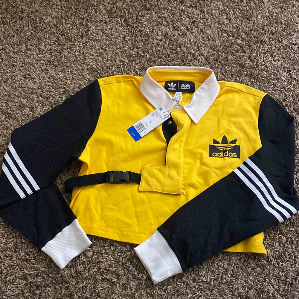 💙 Bundle 6 items for 20% off - Adidas Olivia Oblanc Rugby Strap LS